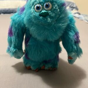 Vintage Hasbro Disney  sully Monster‎ inc Plush - Teal and Purple 2001